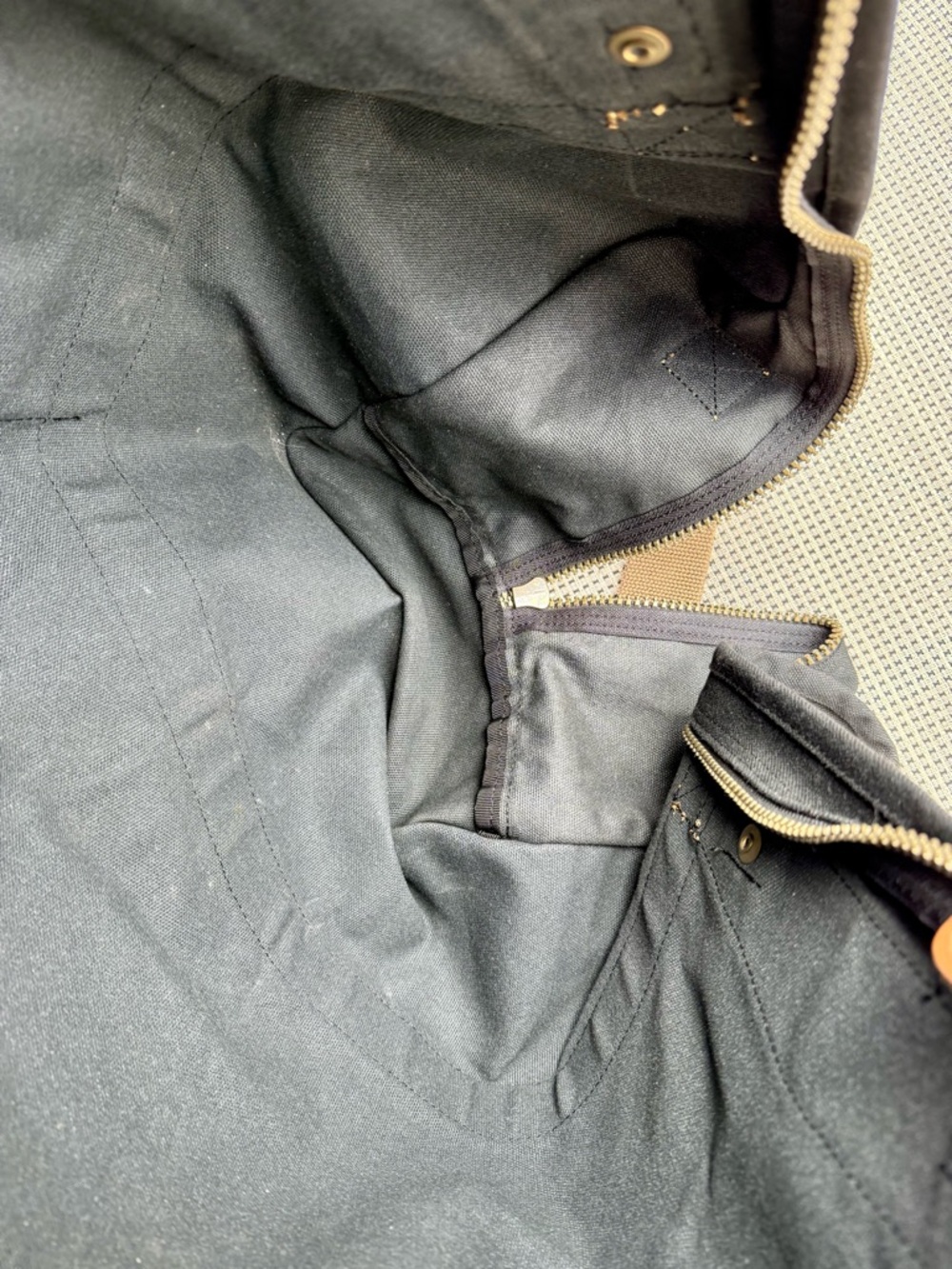 Dakota by Tumi Ballistic Nylon and Leather Duffel Bag, Black, 21”x14” - Picture 9 of 10